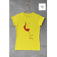 Round Neck - Wine - Yellow Round Neck - Wine - Yellow