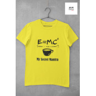 Round Neck - T Shirt E=MC2 Yellow Round Neck - T Shirt E=MC2 Yellow