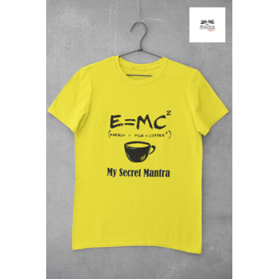 Round Neck - T Shirt E=MC2 Yellow Round Neck - T Shirt E=MC2 Yellow