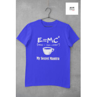 Round Neck - T Shirt E=MC2 Blue Round Neck - T Shirt E=MC2 Blue