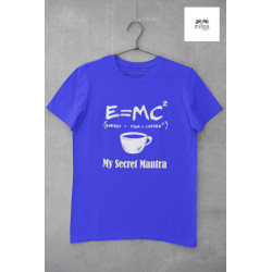 Round Neck - T Shirt E=MC2 Blue Round Neck - T Shirt E=MC2 Blue