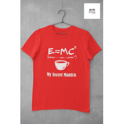 Round Neck - T Shirt E=MC2 Red Round Neck - T Shirt E=MC2 Red