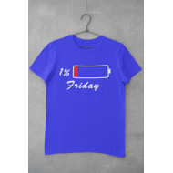Round Neck - T Shirt Friday Blue Round Neck - T Shirt Friday Blue