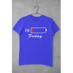 Round Neck - T Shirt Friday Blue Round Neck - T Shirt Friday Blue
