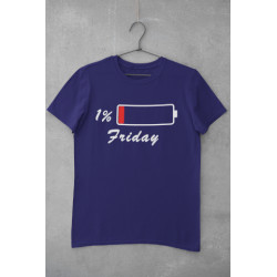 Round Neck - T Shirt Friday Navy Blue Round Neck - T Shirt Friday Navy Blue