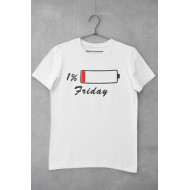 Round Neck - T Shirt Friday White Round Neck - T Shirt Friday White