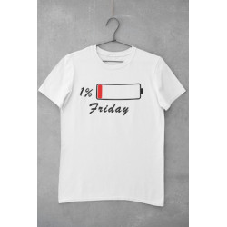 Round Neck - T Shirt Friday White Round Neck - T Shirt Friday White