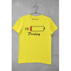 Round Neck - T Shirt Friday Yellow Round Neck - T Shirt Friday Yellow