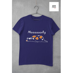 Round Neck - T Shirt Moody Navy Blue Round Neck - T Shirt Moody Navy Blue