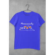 Round Neck - T Shirt Moody Blue Round Neck - T Shirt Moody Blue