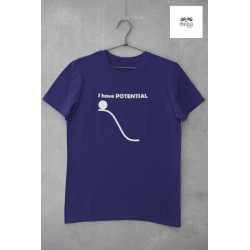 Round Neck - T Shirt Potential Navy Blue Round Neck - T Shirt Potential Navy Blue