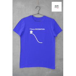 Round Neck - T Shirt Potential Blue Round Neck - T Shirt Potential Blue