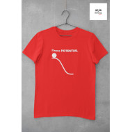 Round Neck - T Shirt Potential Red Round Neck - T Shirt Potential Red