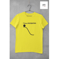 Round Neck - T Shirt Potential Yellow Round Neck - T Shirt Potential Yellow