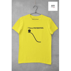 Round Neck - T Shirt Potential Yellow Round Neck - T Shirt Potential Yellow