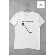 Round Neck - T Shirt Potential White Round Neck - T Shirt Potential White