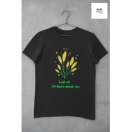 Round Neck - T Shirt Beauty Around Black Round Neck - T Shirt Beauty Around Black