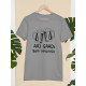 Round Neck - Aaj Gadi Bhai Chalaiga - Grey Round Neck - Aaj Gadi Bhai Chalaiga - Grey