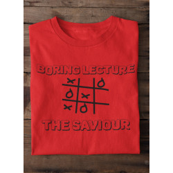 Round Neck - Boring Lecture - Red Round Neck - Boring Lecture - Red