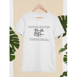 Round Neck - Boring Lecture - White Round Neck - Boring Lecture - White