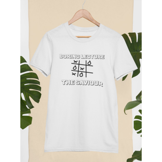 Round Neck - Boring Lecture - White Round Neck - Boring Lecture - White