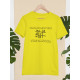 Round Neck - Boring Lecture - Yellow Round Neck - Boring Lecture - Yellow