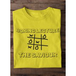 Round Neck - Boring Lecture - Yellow Round Neck - Boring Lecture - Yellow