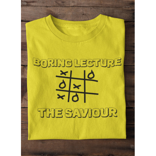 Round Neck - Boring Lecture - Yellow Round Neck - Boring Lecture - Yellow