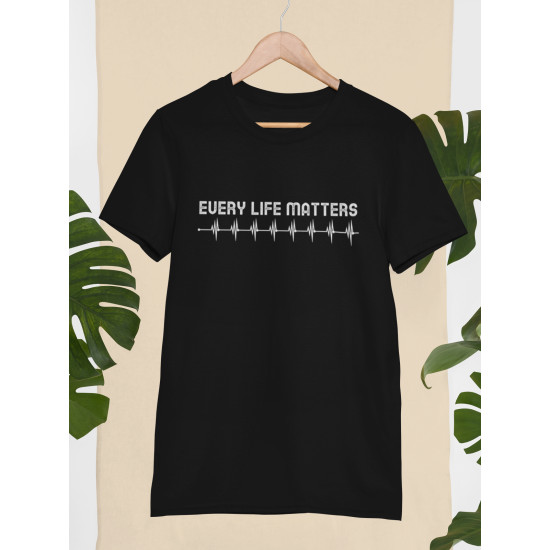Round Neck - Every Life Matters Black Round Neck - Every Life Matters Black