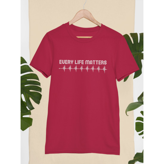 Round Neck - Every Life Matters Marron Round Neck - Every Life Matters Marron