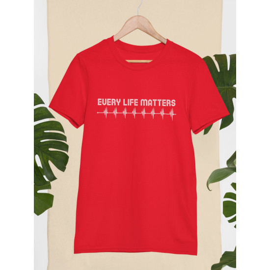 Round Neck - Every Life Matters Yellow Round Neck - Every Life Matters Yellow