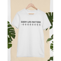 Round Neck - Every Life Matters White Round Neck - Every Life Matters White
