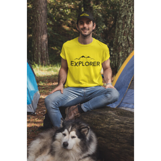 Round Neck - Explorer - Yellow Round Neck - Explorer - Yellow