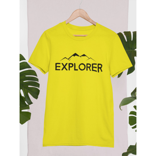 Round Neck - Explorer - Yellow Round Neck - Explorer - Yellow