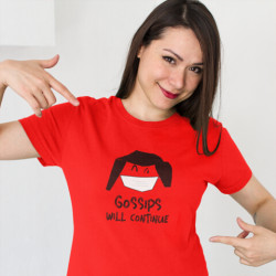 Round Neck - Gossip Continues - Red Round Neck - Gossip Continues - Red