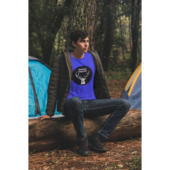 Round Neck - Jungle Calling - Blue Round Neck - Jungle Calling - Blue