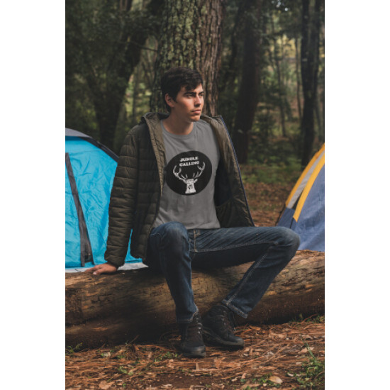 Round Neck - Jungle Calling - Grey Round Neck - Jungle Calling - Grey