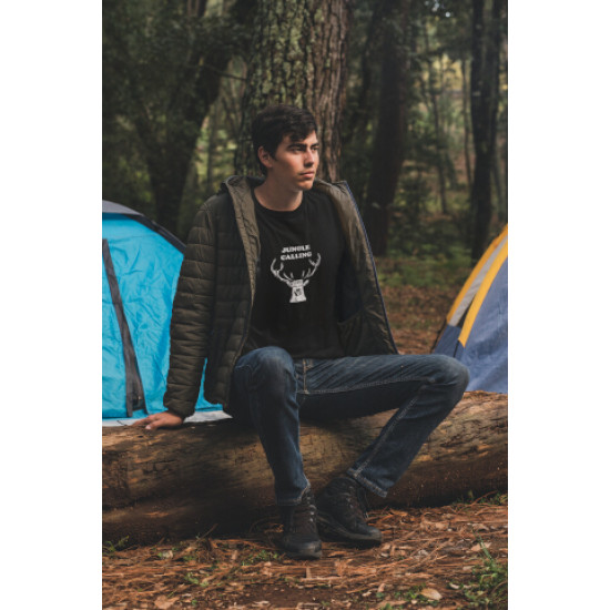 Round Neck - Jungle Calling - Black Round Neck - Jungle Calling - Black