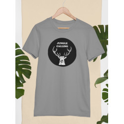 Round Neck - Jungle Calling - Grey Round Neck - Jungle Calling - Grey