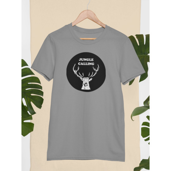Round Neck - Jungle Calling - Grey Round Neck - Jungle Calling - Grey