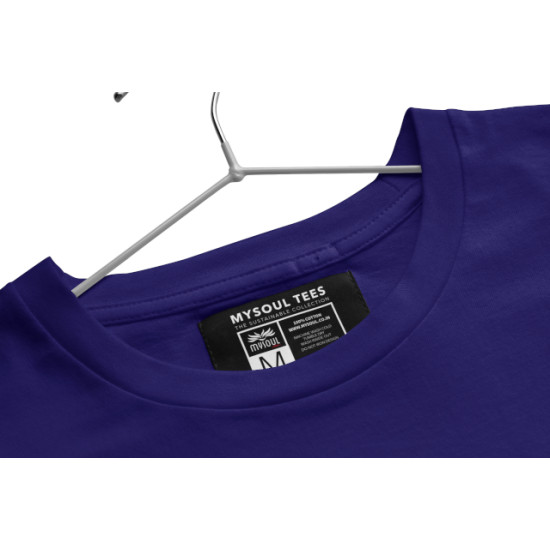 Round Neck - Aaj Gadi Bhai Chalaiga - Navy Blue Round Neck - Aaj Gadi Bhai Chalaiga - Navy Blue