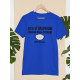 Round Neck - Savdhaani - Blue Round Neck - Savdhaani - Blue