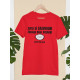 Round Neck - Savdhaani - Red Round Neck - Savdhaani - Red