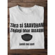 Round Neck - Savdhaani - White Round Neck - Savdhaani - White