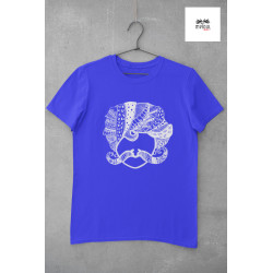 Round Neck - Chokho Lage - Royal Blue Round Neck - Chokho Lage - Royal Blue