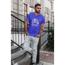 Round Neck - Chokho Lage - Royal Blue Round Neck - Chokho Lage - Royal Blue