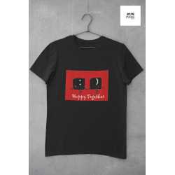 Round Neck - Happy Together - Black