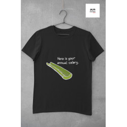 Round Neck - Celery - Black