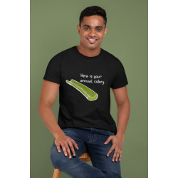 Round Neck - Celery - Black