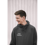 Hoodie - Charcoal Black (Custom) Hoodie - Charcoal Black (Custom)
